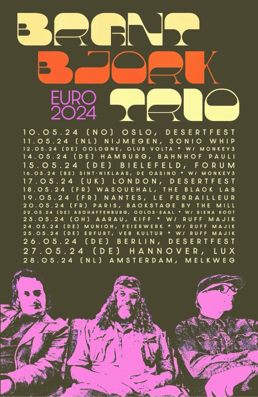 Tourposter Brant Bjork Euro 24
